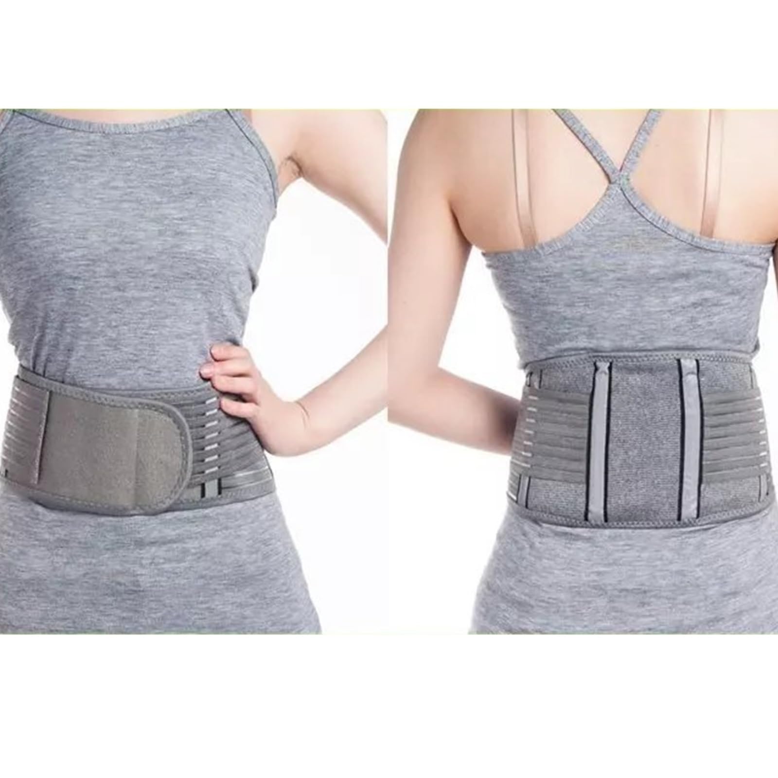 Faja Lumbar Cinturón Protector De Espalda Ajustable con Soporte Lumbar For Mujer For Fitness Baloncesto Deportes Al Aire Libre Cinturón Apoyo Lumbar(M)