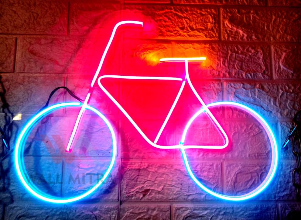 SG PRINT Cycle LED Neon Sign/Light, Decor for Room Wall, Decorative Light, For Party, Bedroom, Living room, Bar (20X15)-image-27