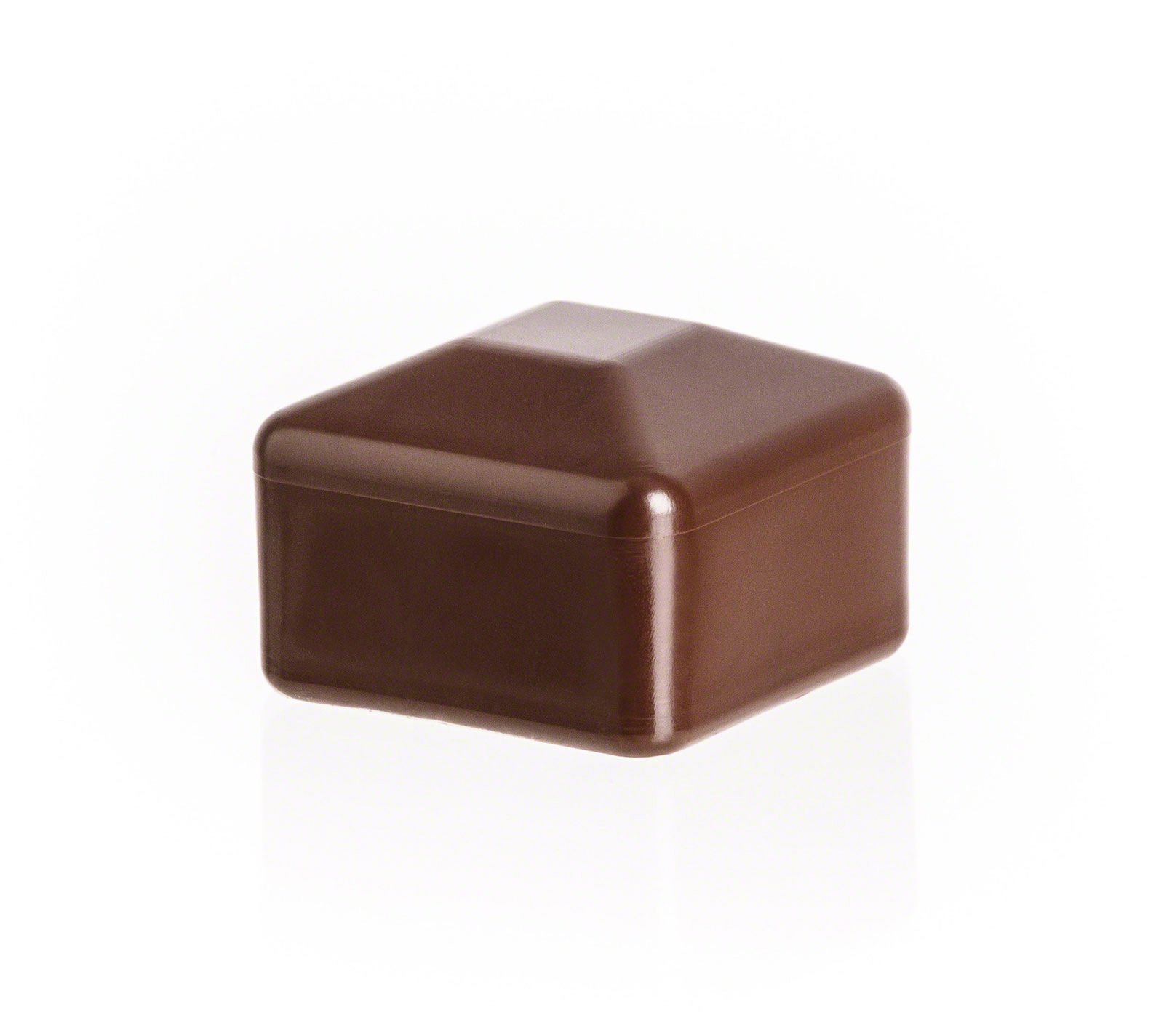 EMFA Fence Post Caps Square 70x70 mm (2,76x2,76 inch) Brown RAL 8028 Plastic 1 pcs.