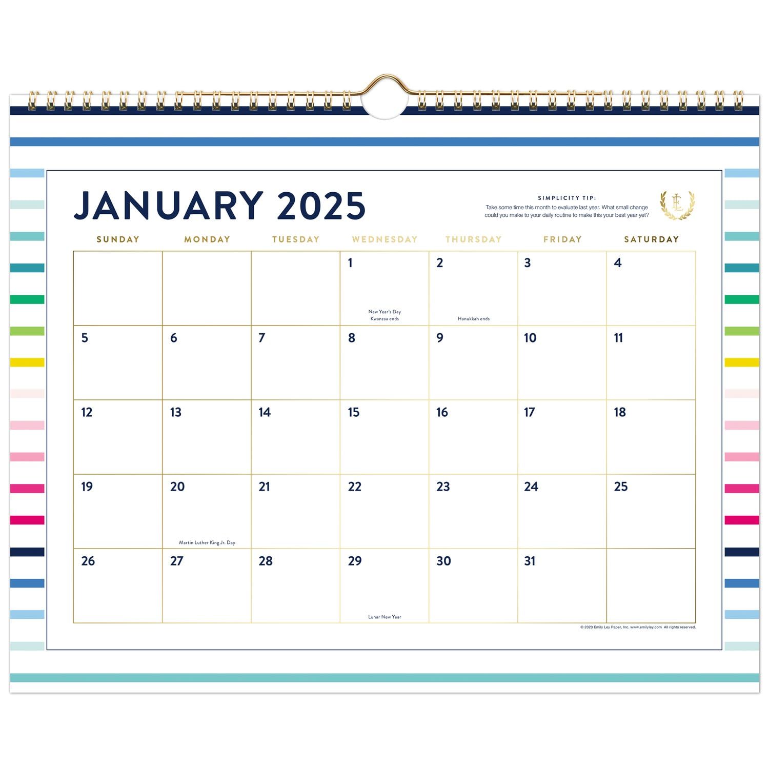 Amazon.com : AT-A-GLANCE 2025 Wall Calendar, Simplified by Emily Ley, Monthly, 15 amazon-com-at-a-glance-2025-wall-calendar-simplified-by-emily-ley-monthly-15-x-12-medium-happy-stripe-el16-707-25-office-products