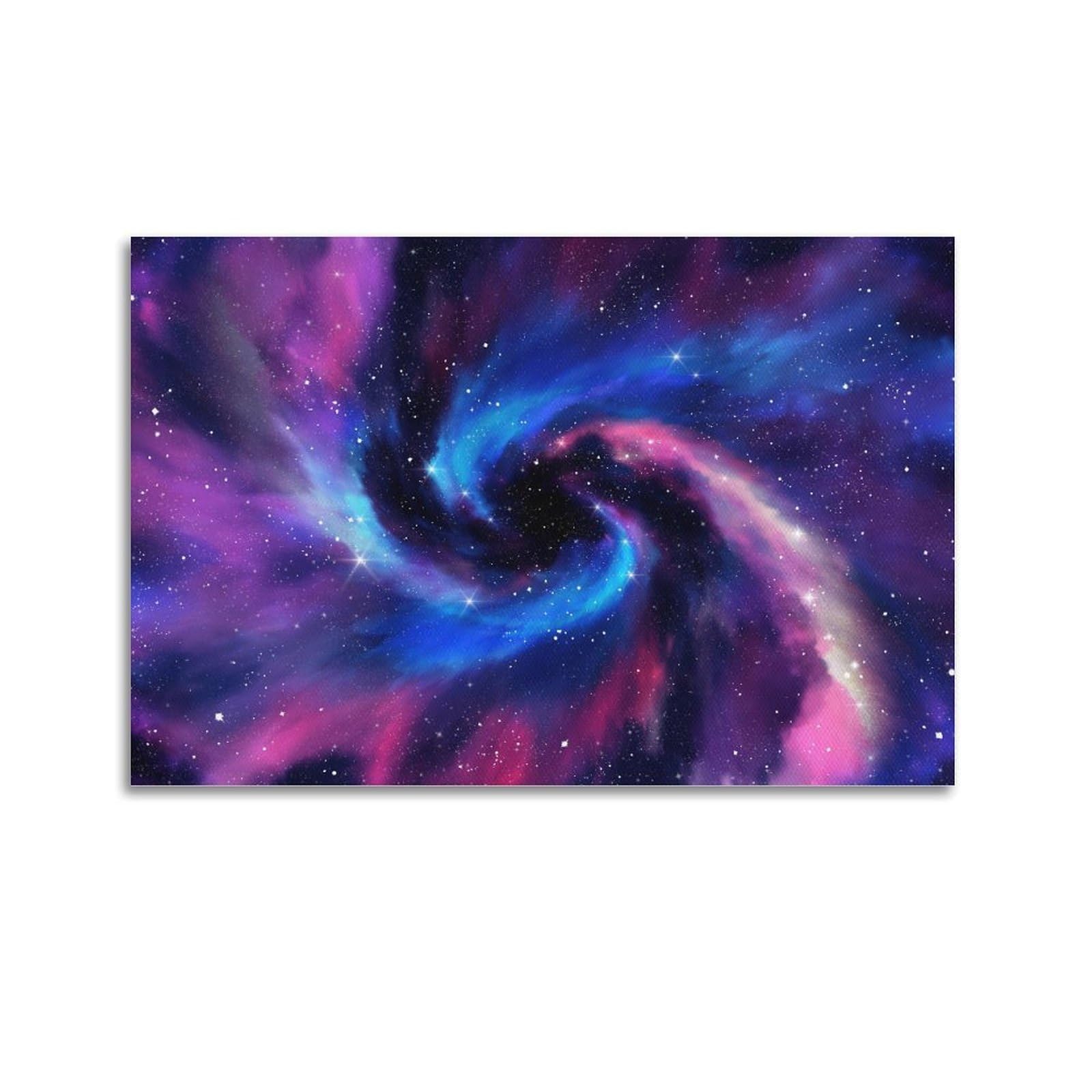 OKAHYS Spiral Galaxy Milky Way Space Poster Decorative Painting Canvas Wall Artworks Picture 24x36inch(60x90cm)