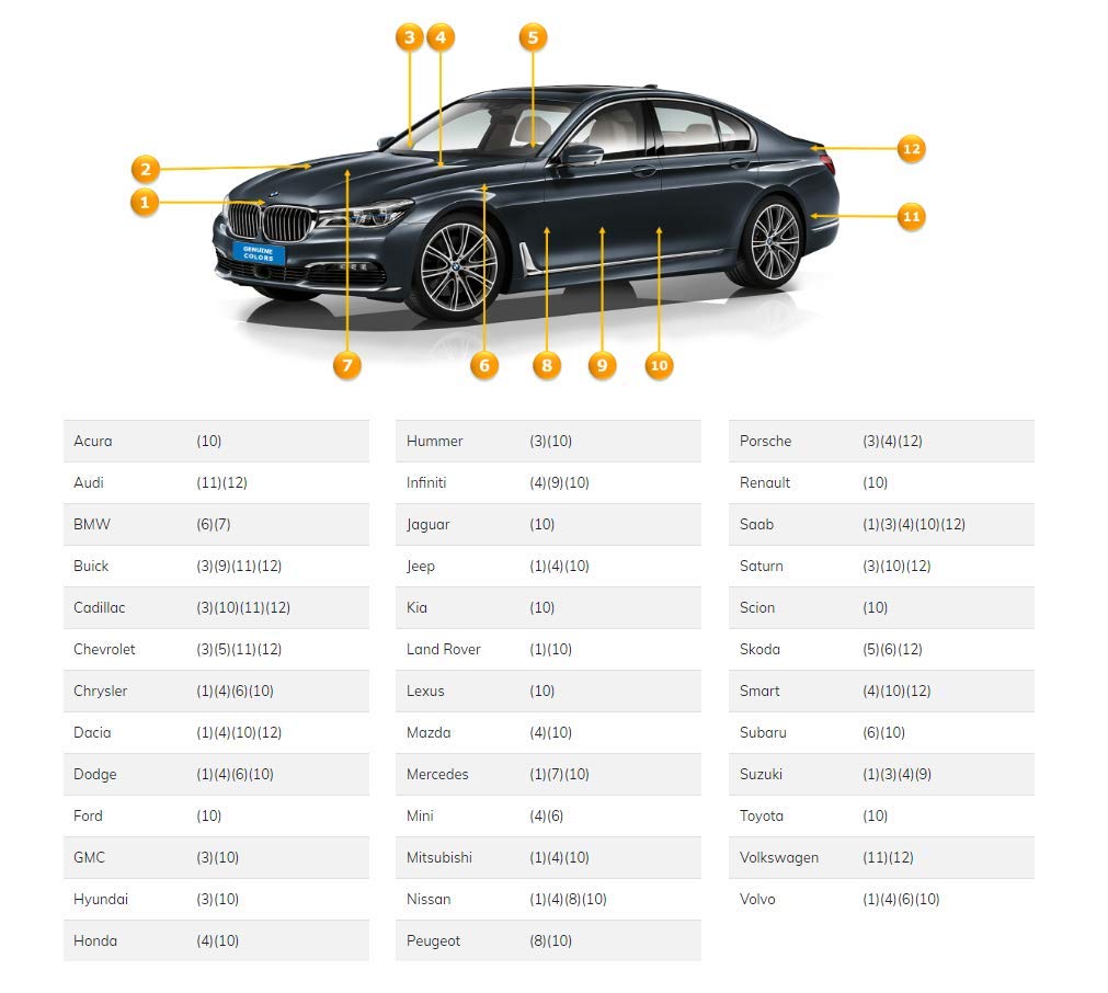 Genuine Colors Stylo De Retouche PASSION RED R539P Pour Honda Rouge CIVIC ACCORD CR-V ODYSSEY PILOT JAZZ RIDGELINE PASSPORT 5DR STREAM BR-V TOURER NIGHTHAWK CBR1000F CB250