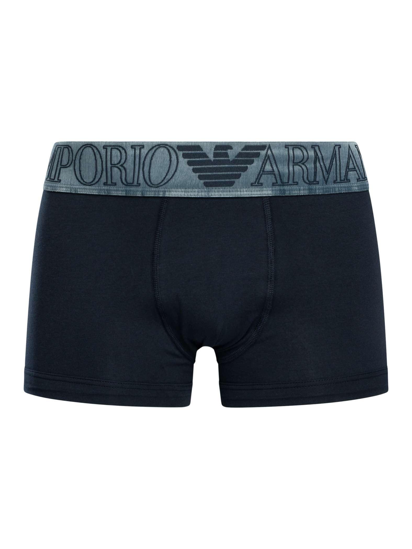 Emporio Armani Men's MEGALOGO Trunk Blue S