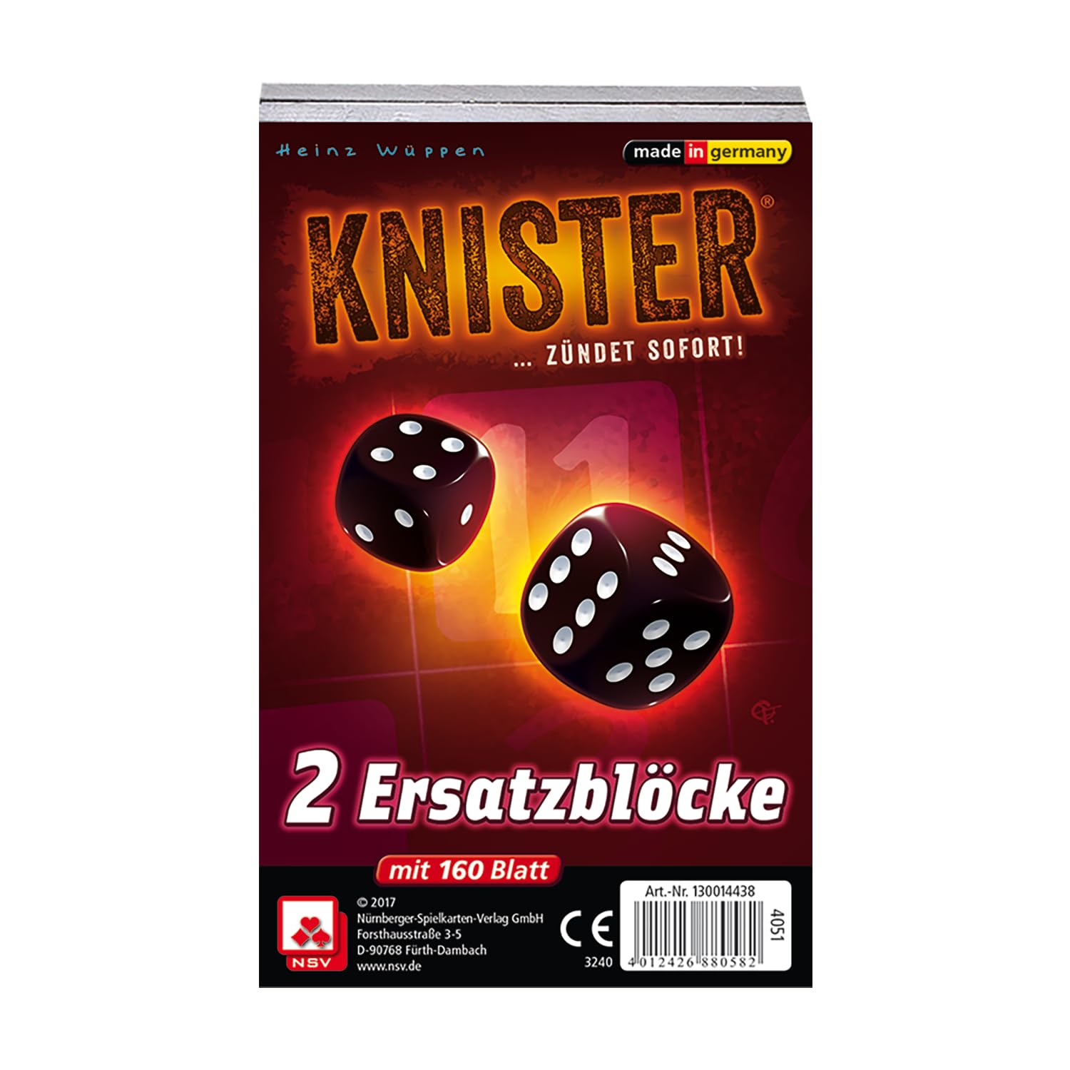 NSV - 4051 - KNISTER - replacement blocs (set of 2) - dice game