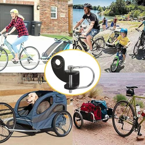 Fahrradanhänger Kupplung, 2 Stücke Anhängerkupplung mit Sicherungsstift, Universal Fahrradkupplungen Hundeanhänger Hundefahrradanhänger Hunde Anhänger