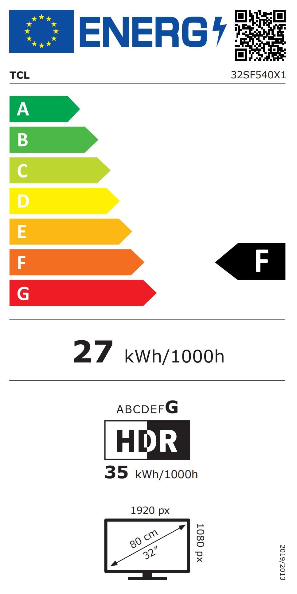 TCL 32SF540 - Téléviseur Intelligent 32 Pouces FHD - HDR & HLG-Dolby Audio-DTS Virtual X/DTS-HD-Metal Bezel-Less-Dual-Band WiFi 5-avec système Fire OS 7