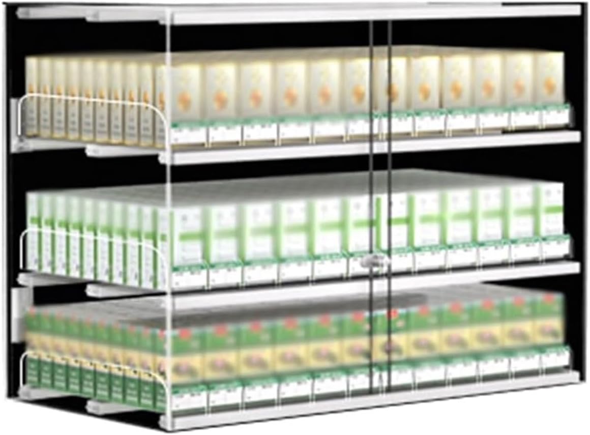 Multifunctional Automatic Cigarette Pusher Shelf for Market Store Retail，Cigarette Display Rack Shelf for Stores, Cigarette Display Holde, Wall Mounted Cigarette Rack, Clear Acrylic Cigarett