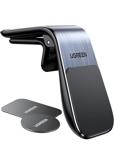 UGREEN Magnetic Car Phone Holder Air Vent Mobile Mount Magnet Clip Stand Cradle Compatible with iPhone 14 Pro Max 13 12 11 XR XS X SE Galaxy S22 S21 S20 FE S10 S9 A51 A71 A21s Huawei P50 Pixel Oneplus