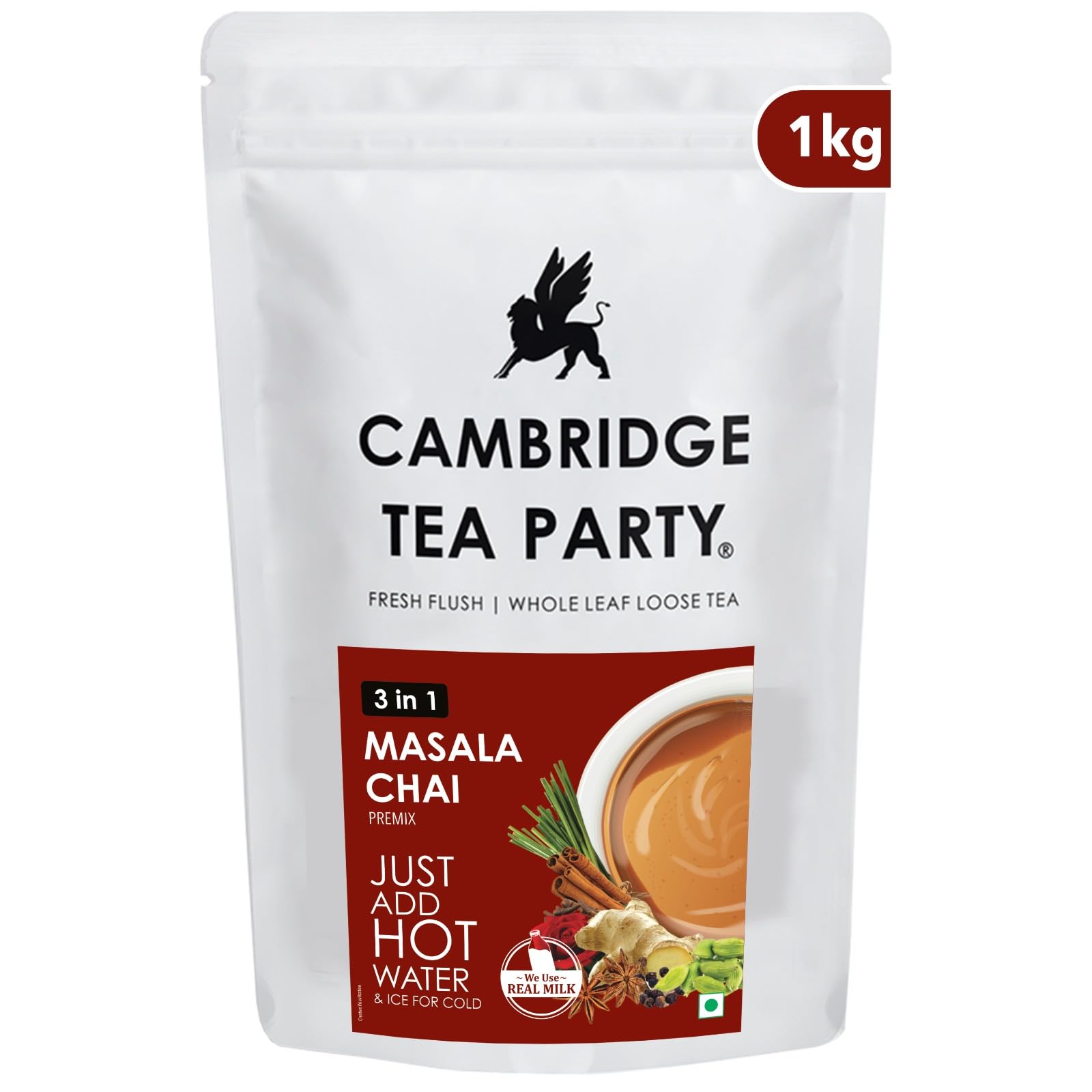 Cambridge Tea Party Instant Tea Masala Chai with Adrak Elaichi, 3 in 1 Premix Powder 1kg (B088ND1348) Amazon Price History, Amazon Price Tracker