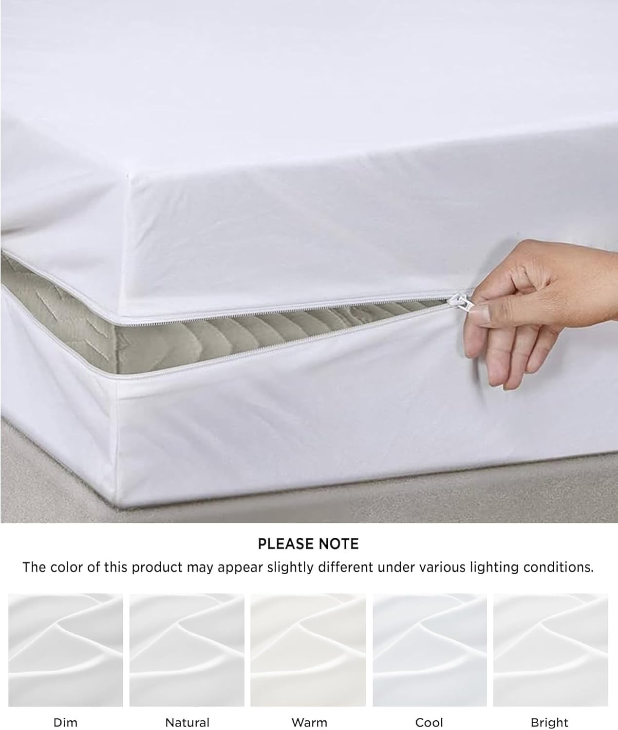 Full XL Size Zippered Mattress Protector 8 Inch Drop Six-Sided, Waterproof Proof Mattress Encasement, Urine and Water Absorbent Mattress Cover (Baby Pink)