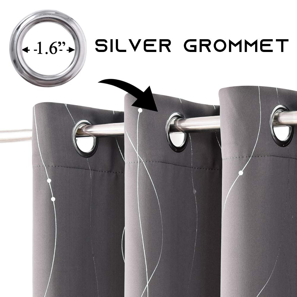 Amazon｜NICETOWN 遮光カーテン 長さ84インチ 寝室用 マイクロ