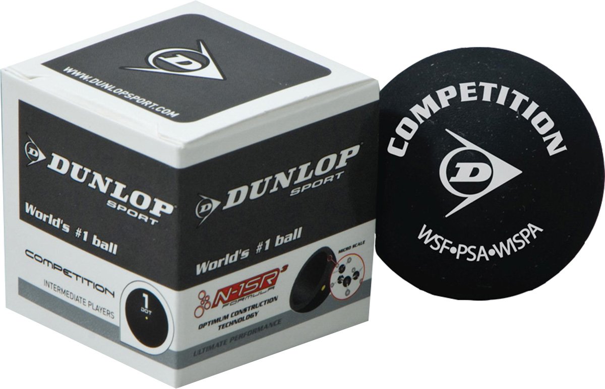 DUNLOP Sport Intermediate Players Competition Racquetball Squash Ball Pack of 12