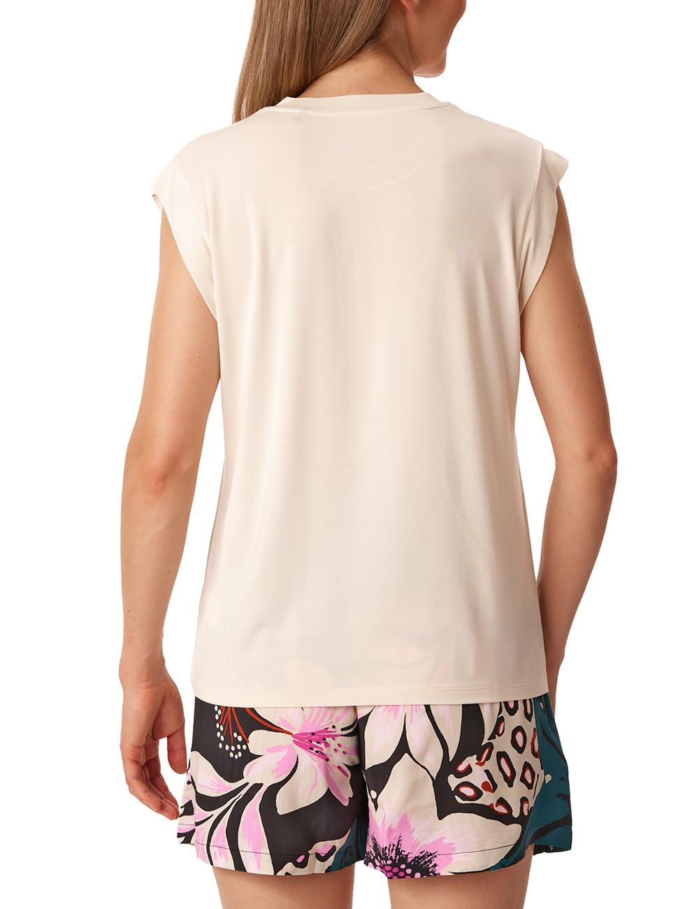 Schiesser Damen Schlafshirt Tanktop Rundhals Modal Jersey - Mix + Relax