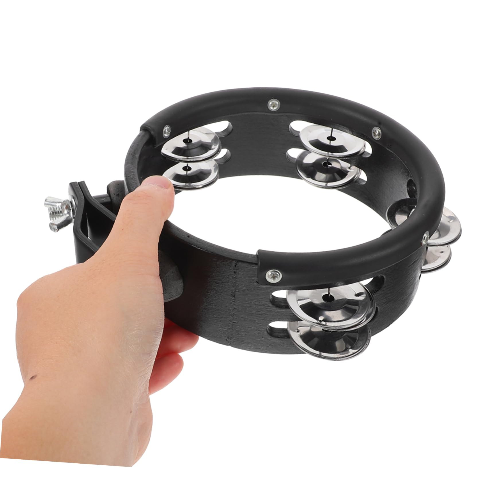 Levemolo Double Row Hihat Tambourine Hand Bell Instrument Drum Set Accessory Small Bells