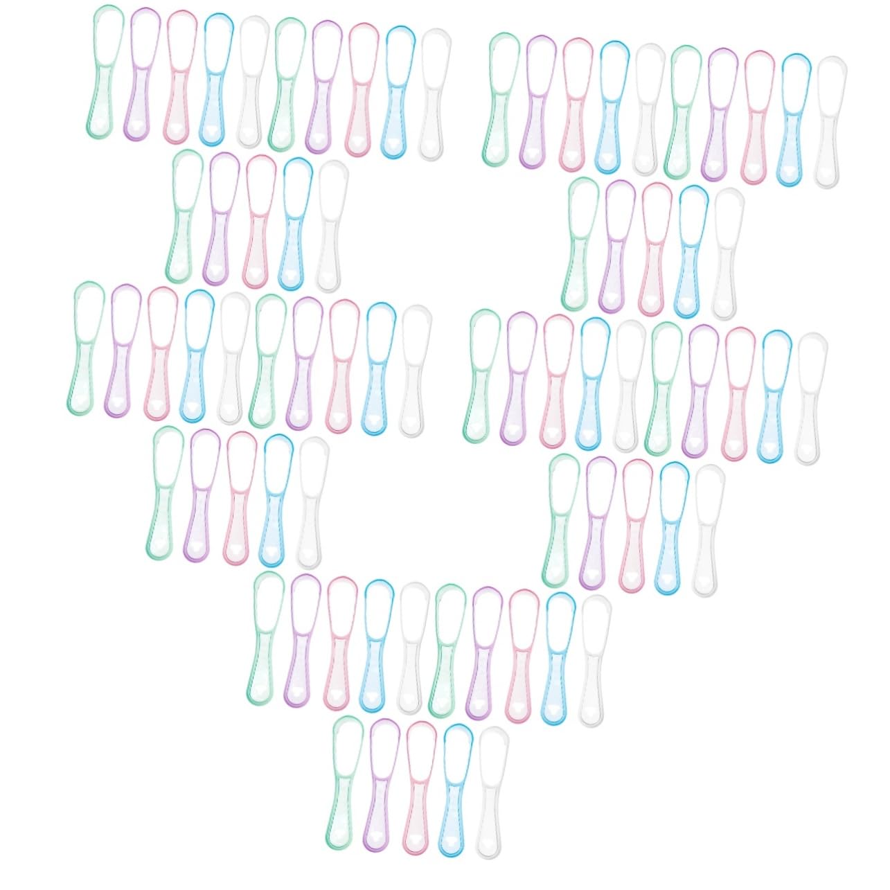 COLLBATH 5 Set Strumento Raschietto Per L'igiene Orale Tongue Scraper Raschietto Lingua Strumenti Per La Pulizia Della Lingua Strumento Per Raschiare La Lingua Pp 15 Pezzi * 5