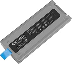 Exmate Batterie Ordinateur Portable for Panasonic Toughbook CF19 CF-19 MK1 / 2/3/4/5/6/7/8 Notebook CF-VZSU48 CF-VZSU48R CF-VZSU58U CF-VZSU28 CF-VZSU50 [ 10.65V 5200mAh]
