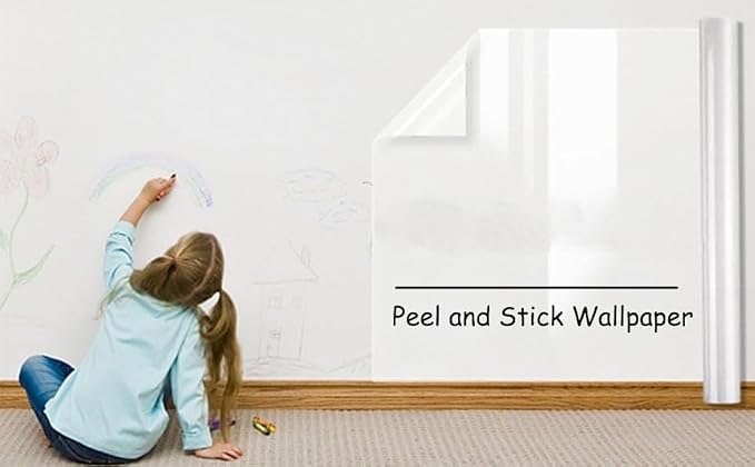 Transparent Oil Proof Wall Sticker Self-Adhesive Vinyl Film Removable Paper for Doors Walls Furniture Kitchen Household (60 * 200) Home improvment All Purpose use as a Wallpaper Best for pet