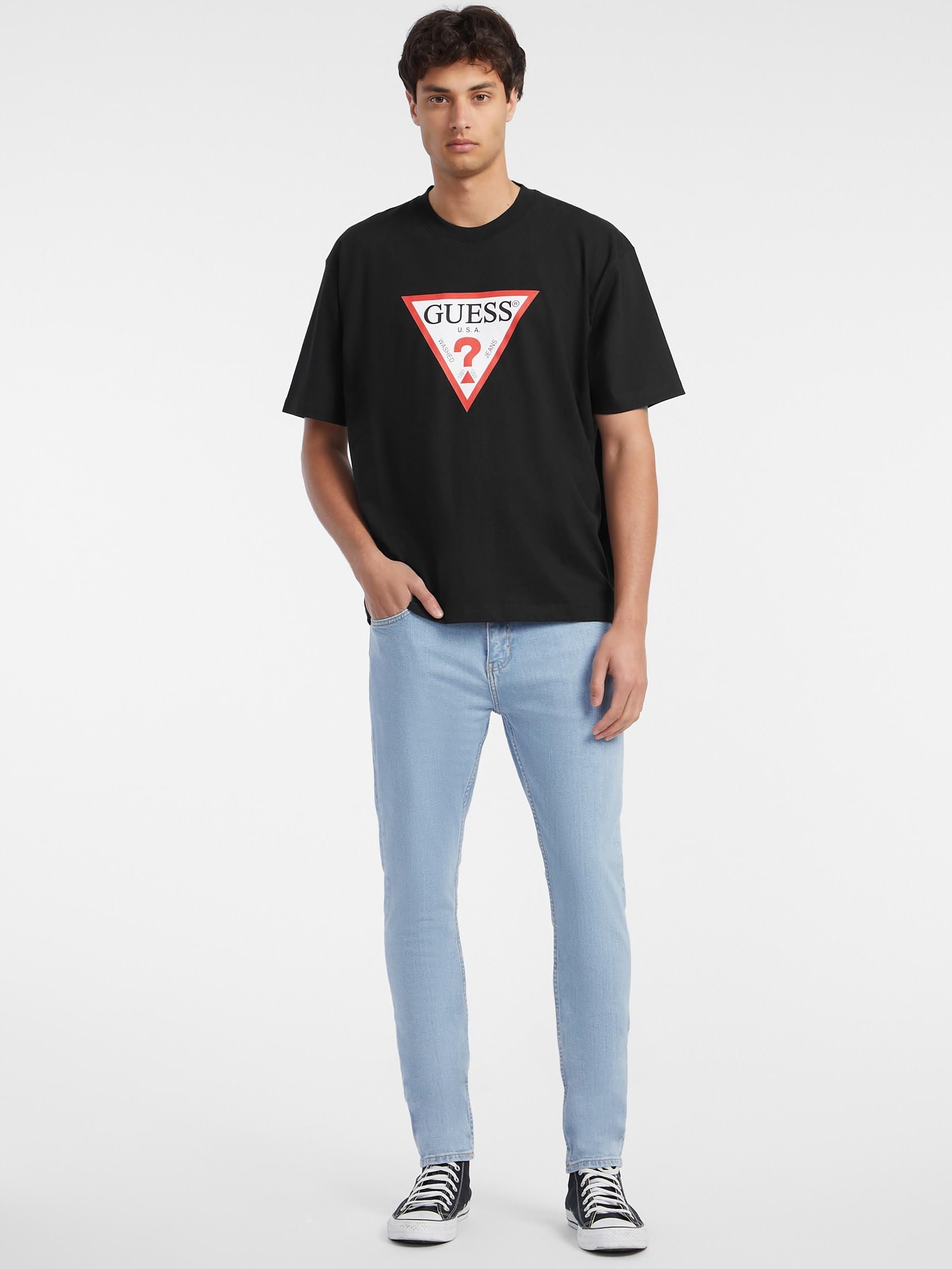 Guess Gj SS Cn Os Iconic tee Camiseta Hombre (Pack de 1)