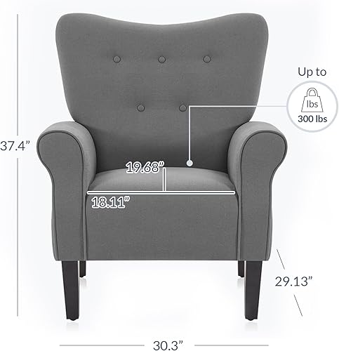 Miniatura 62 de Belleze Accent Chair - Silla Palta,Azul bebé,Beige,Negro y flor.,Azul y flor,Ladrillo,Amarillo (Citrine Yellow),Verde y azul,Verde y flor,Verde y