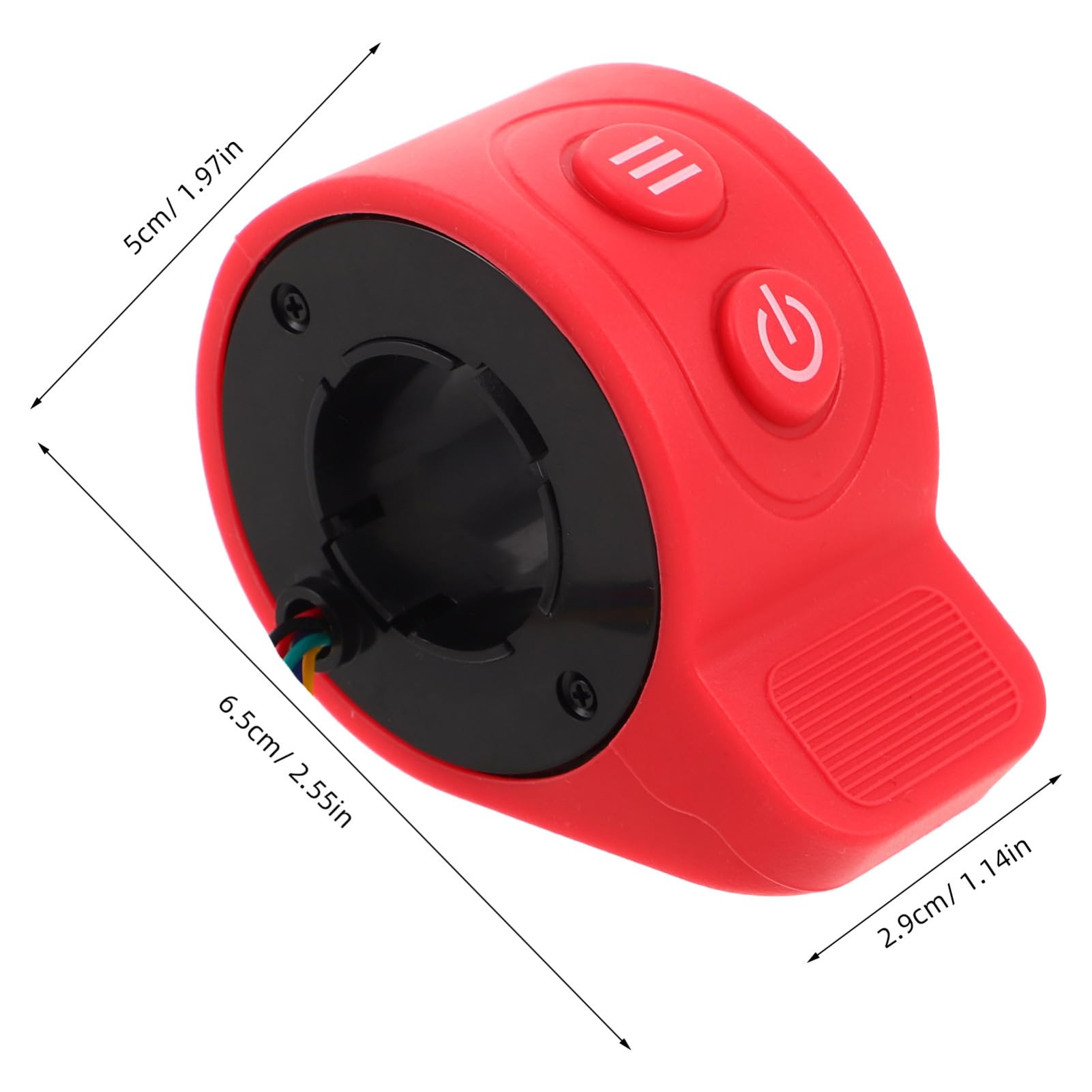 HEMOTON Acceleratore Design Ergonomico a Pollice per Scooter Elettrico per Controllo Preciso della Velocità in Plastica e Lega e Funzionalità Migliorata