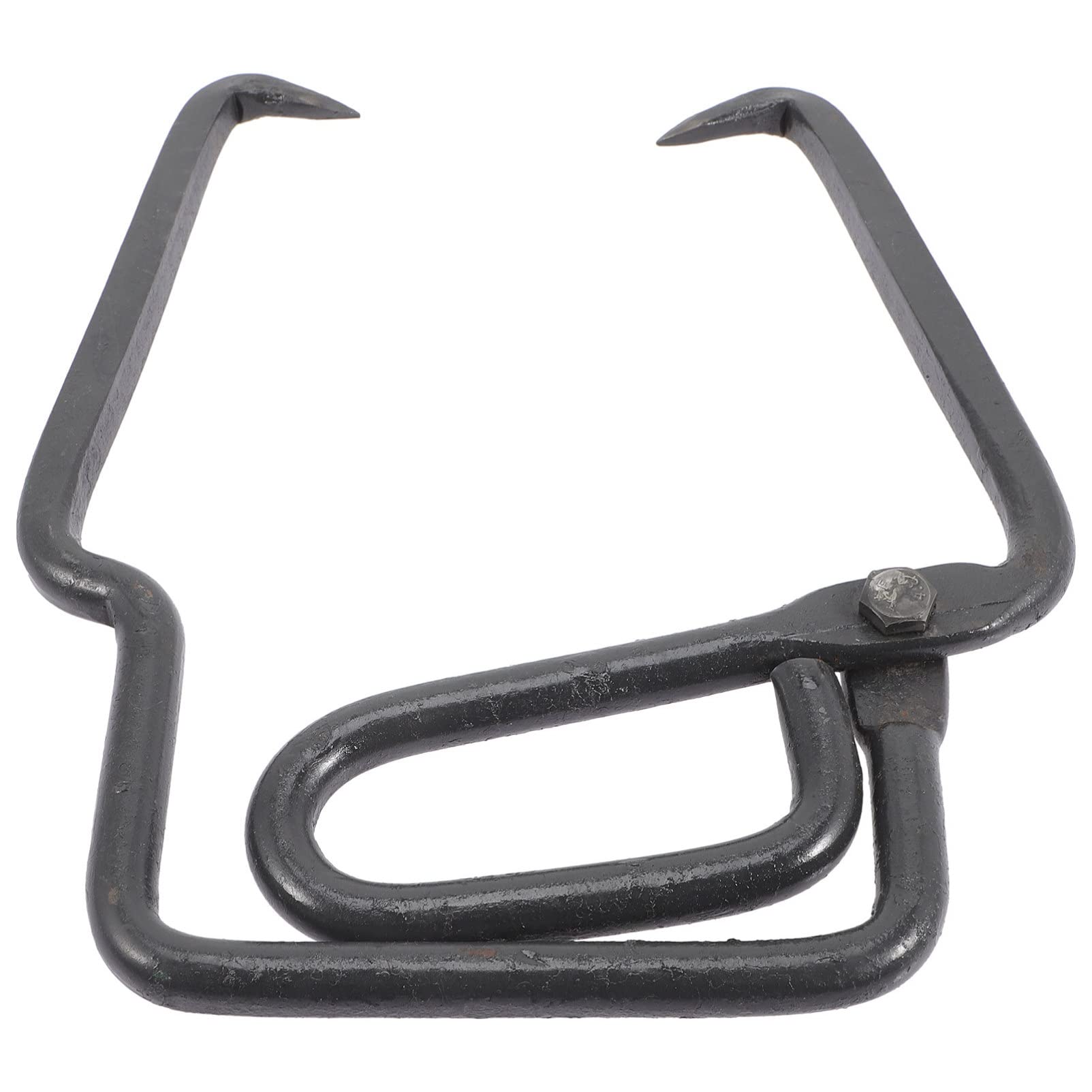 BESTonZON Freezer Holder Ice Blocks Marshmallow Toasting Fork Ice Factory Ice Lifter Sugar Cube Tongs Ice Factory Tool Steel Ice Cubes Metal Ice Lifter Ice Block Holder Ice Bucket Iron Large