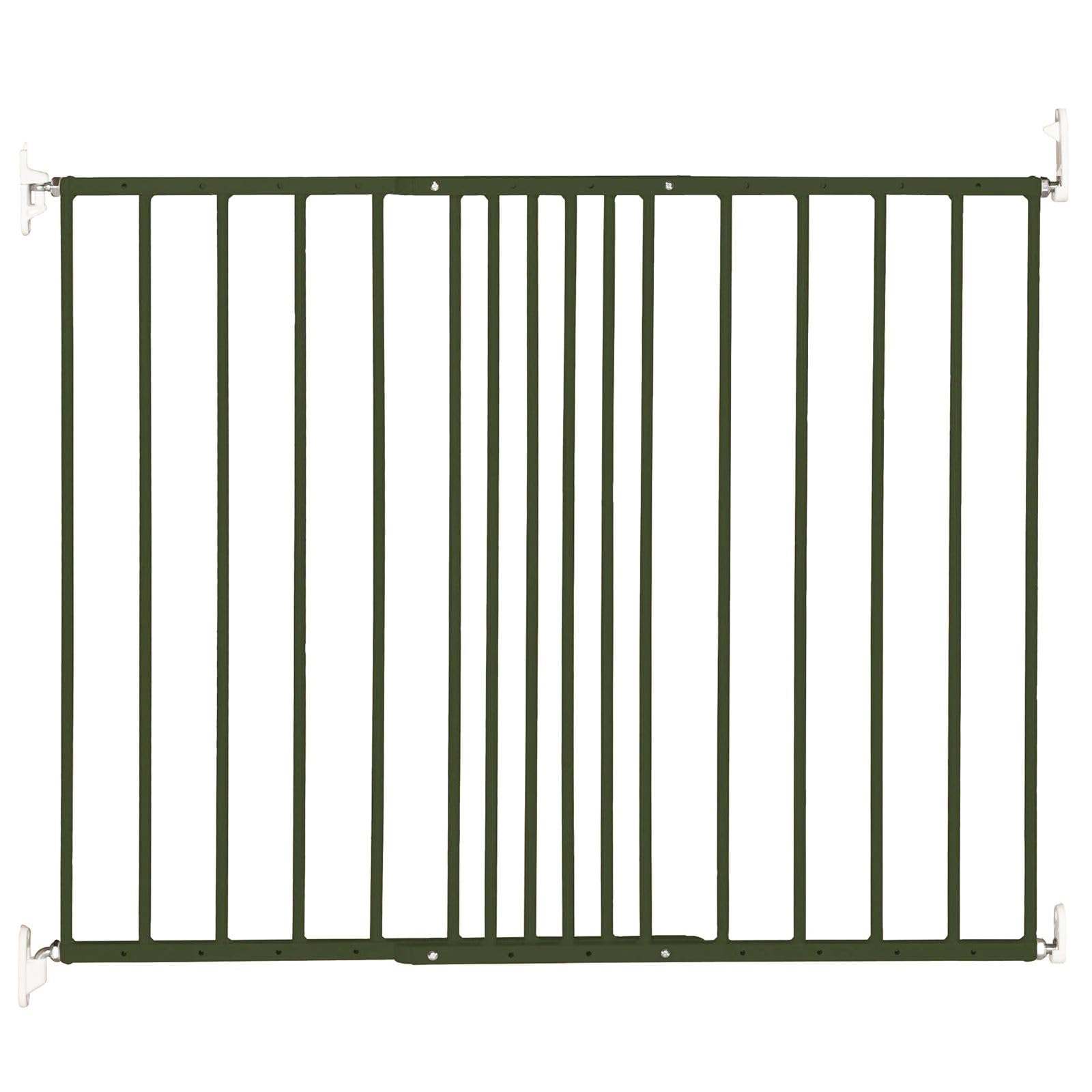 Safetots Extending Metal Screw Fit Baby Stair Gate, Forest Green, 62.5cm - 106.8cm, Safety Gate for Toddler, Safety Barrier for Baby