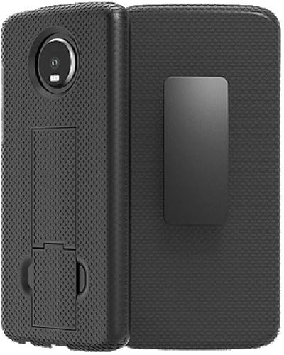 Verizon Combo de carcasa y funda para Motorola Moto Z4 - Negro (52237VZRHOC)
