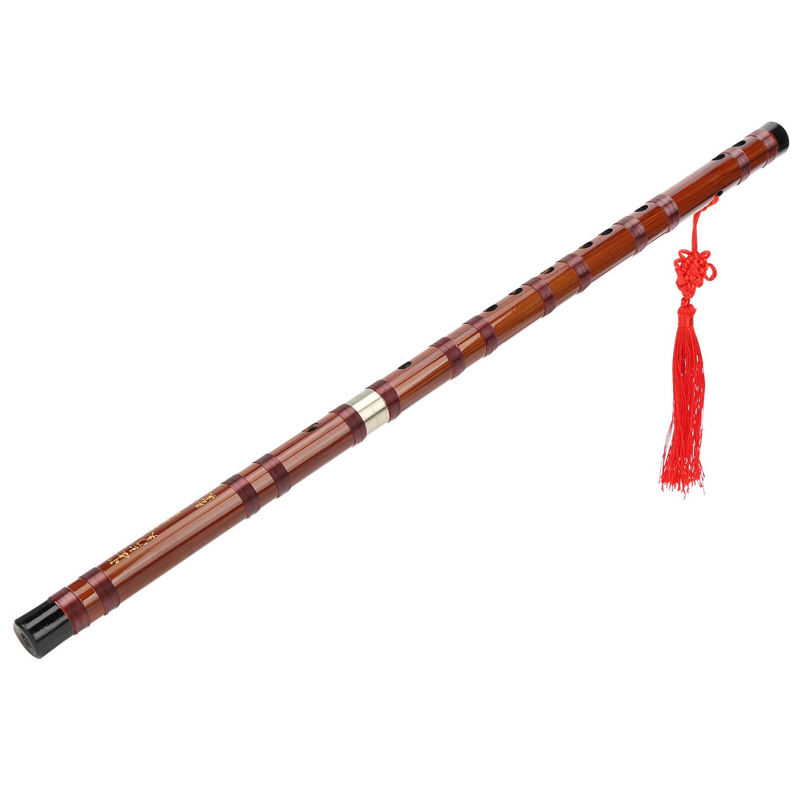 Flûte en bambou, ZD-02 Flûte en bambou Belle généreuse avec des poèmes de style chinois pour une performance en plein air pour l'examen de qualité