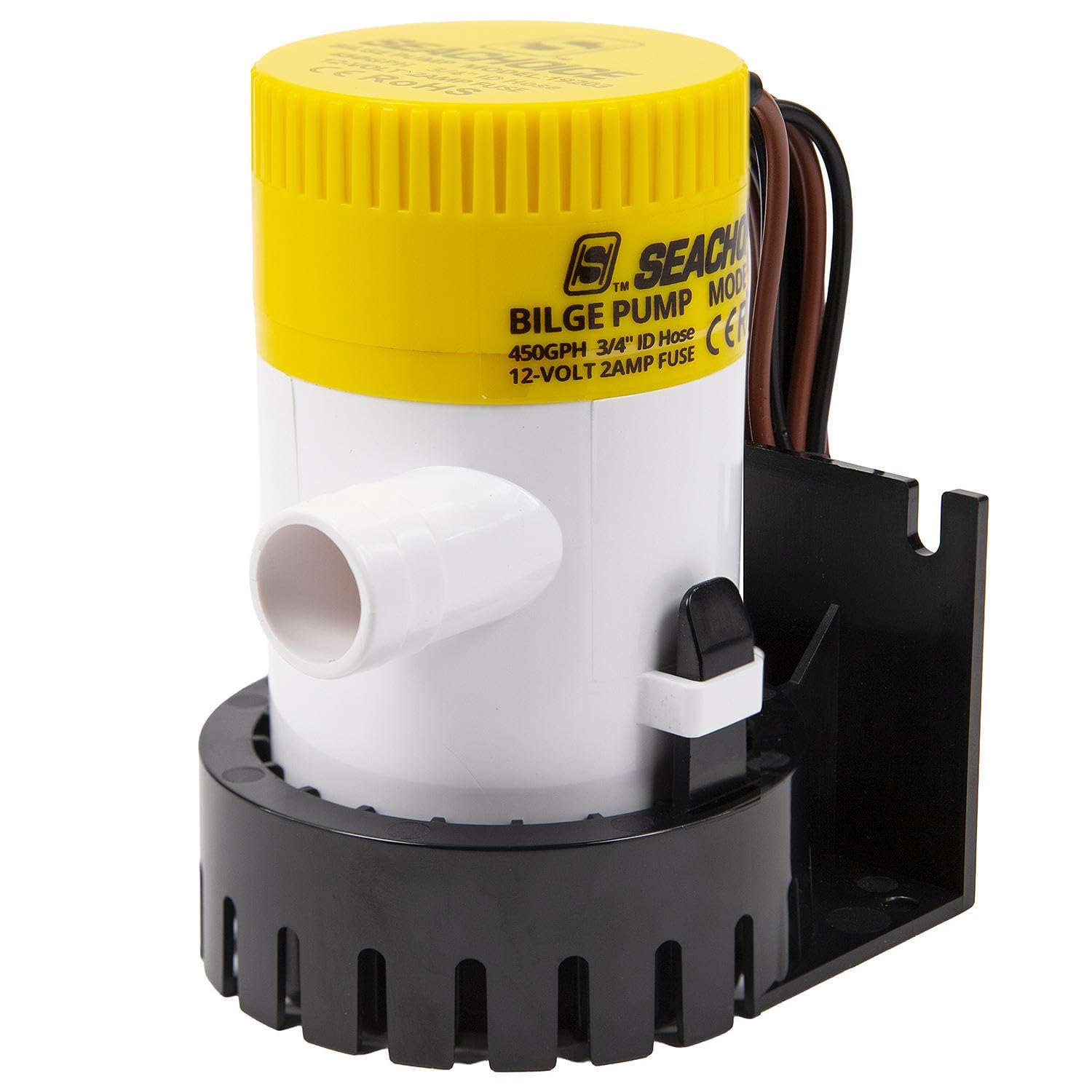 Seachoice Mini Bilge Pump, 450 Gph, 12V, Submersible