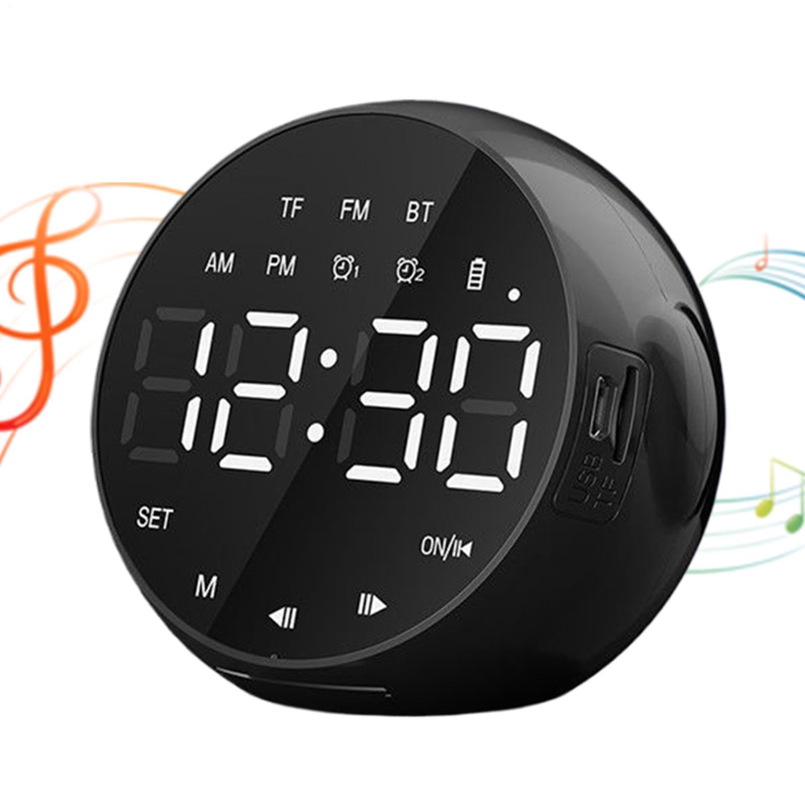 Despertador pantalla LED para mayores con control por voz fácil