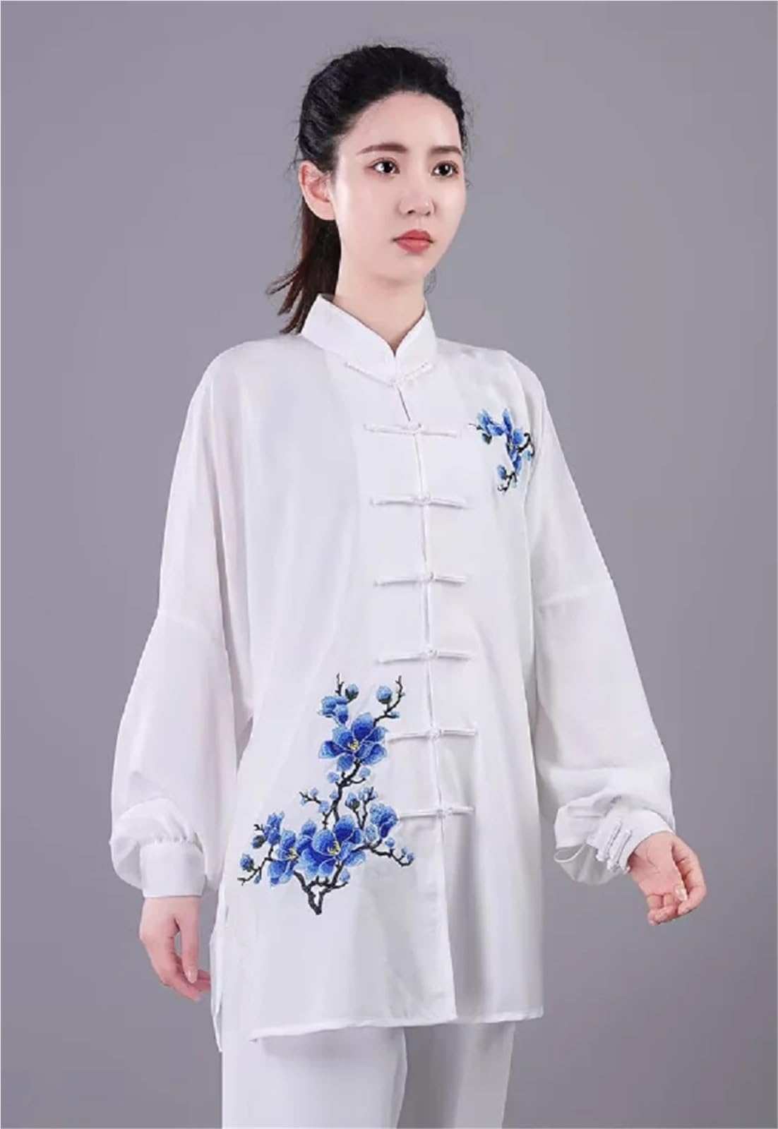 Vêtements Tai Chi en coton et lin brodés de fleurs, costume d'arts martiaux Kung Fu, ensembles veste pantalon Sport Pour hommes et femmes