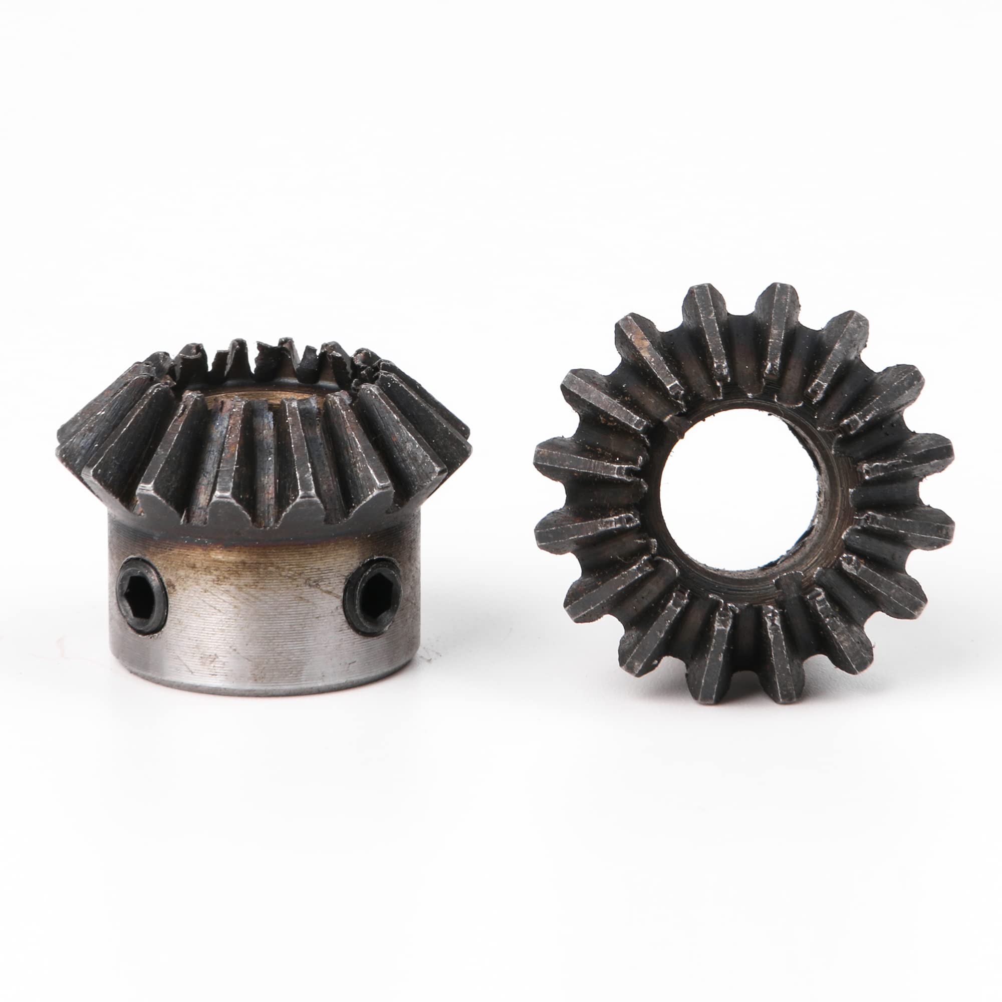 Lot de 4 pignons biseautés coniques de 10 mm (1,5 module 16 T) pour matériel mécanique