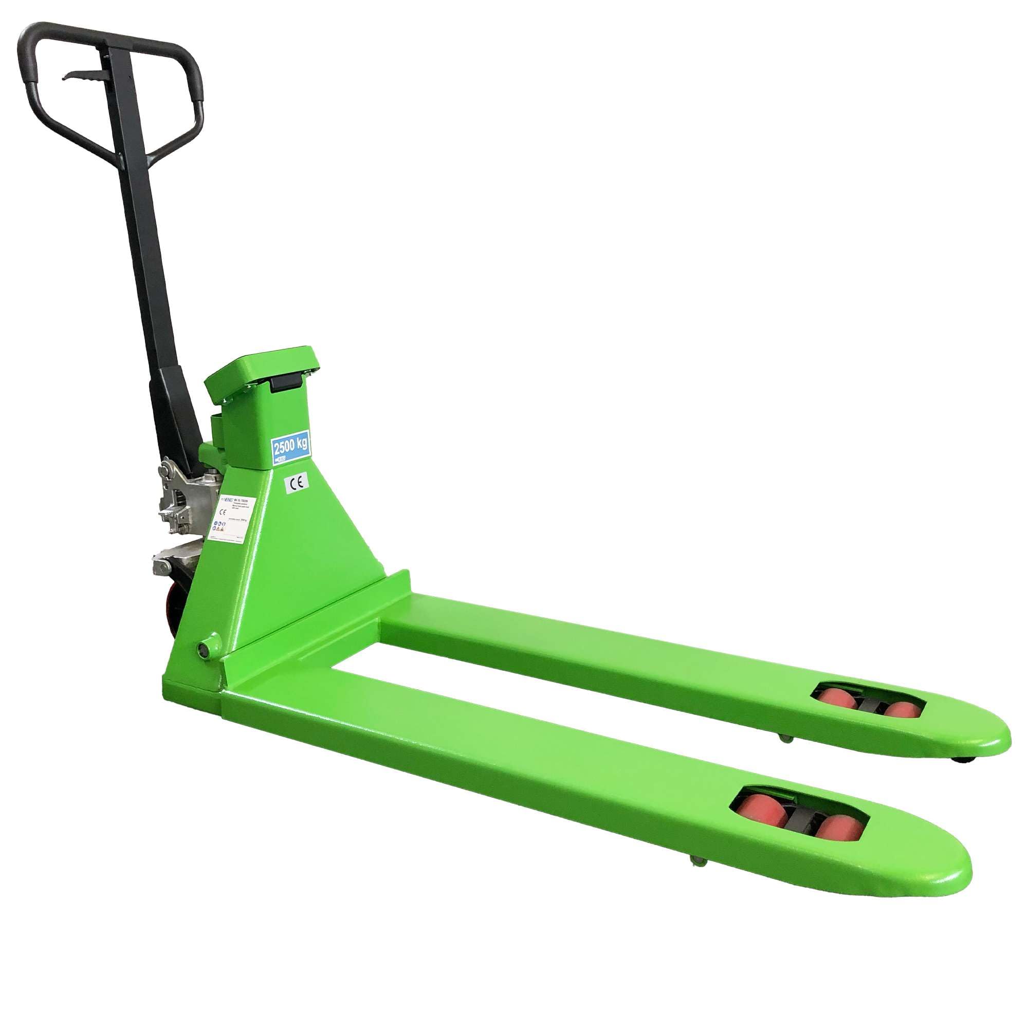 EchoENG Transpallet pesatore sollevatore con bilancia | Portata 2500 kg | Altezza di Sollevamento 120 mm | Ruote in PU | Lunghezza Forche 1150mm MA SL TB20N