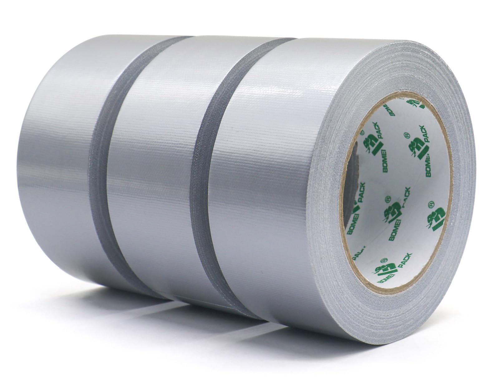 BOMEI PACK Nastro Adesivo Extra Forte, Nastro Telato Nero, Duct Tape 3 Rotoli 50 mm x 40 m per Lavori di Riparazione, Fissaggio, Sigillatura, Etichettatura e Ristrutturazione (GRIGIO)