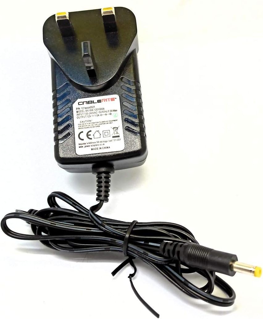 12v 1a power supply adapter cable for LG BP250 blu-ray dvd player 3 pin