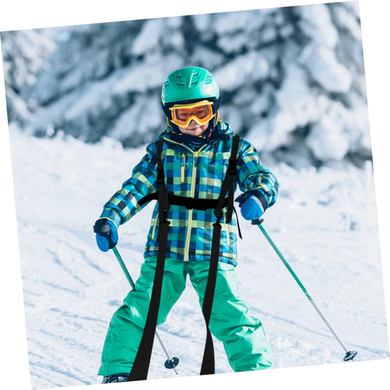 GOOHOCHY Boys and Girls Ski Harness Anti-Falling Ski Learning Traction Harness Skating Balance Belt