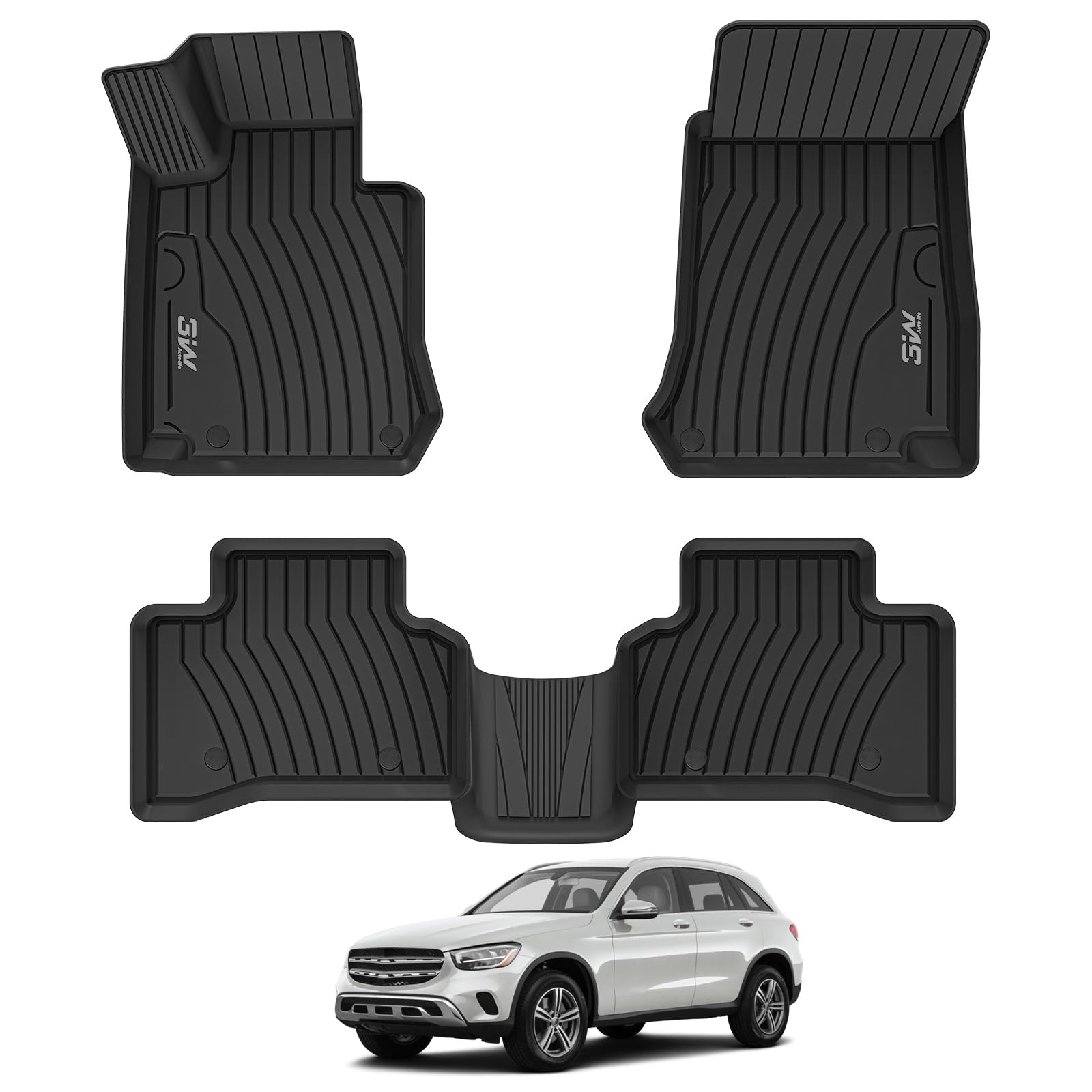 Amazon | Benz GLC SUV & Coupe 2016-2022用 3W フロアマット TPE 