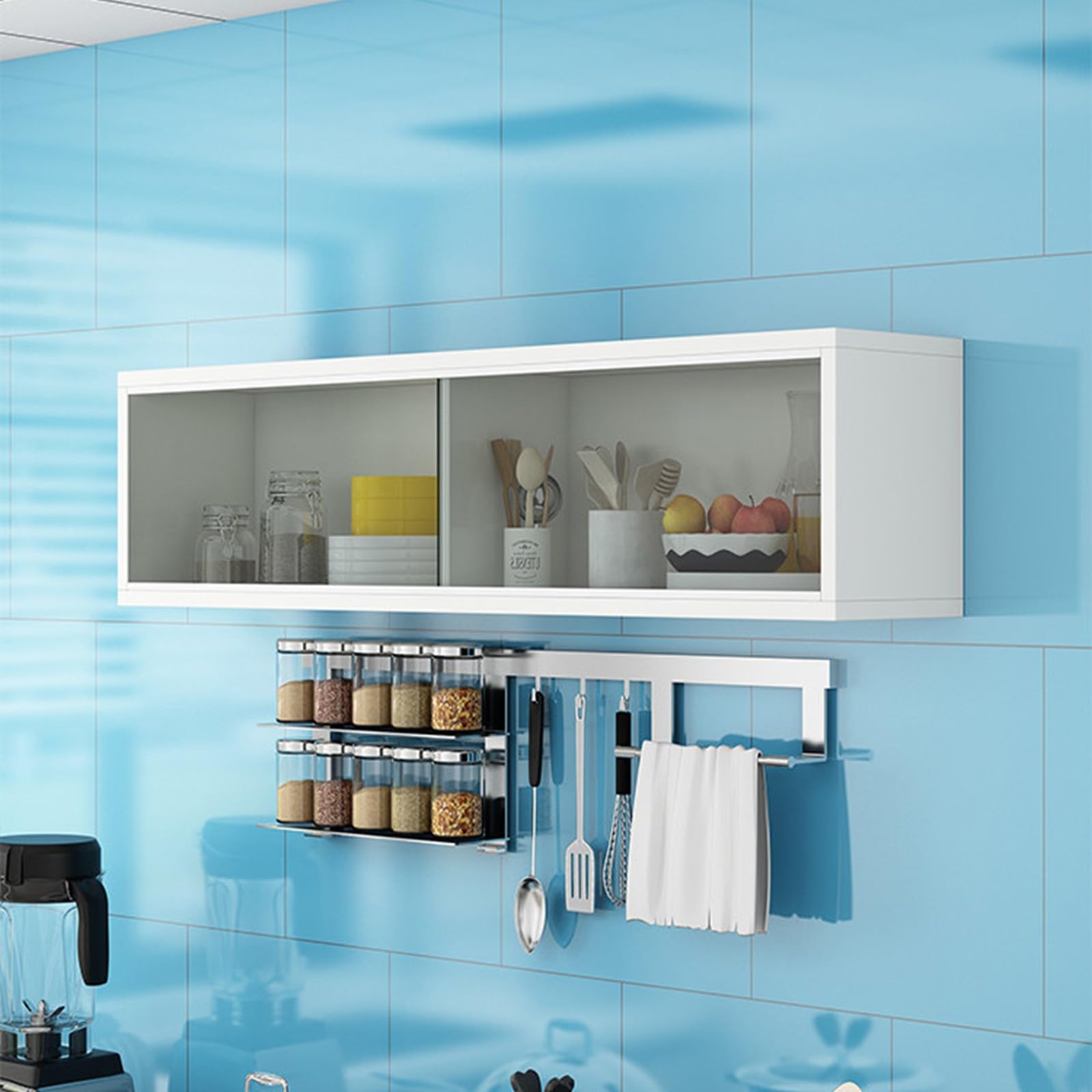 Armario de cocina de pared estrecho para solucionar falta de espacio