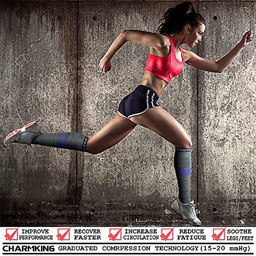 Image of Copper Compression Socks (3 Pairs), 15-20 mmhg is BEST Athletic & Medical for Men & Women, Running, Flight, Travel, Nurses - Boost Performance, Blood Circulation & Recovery