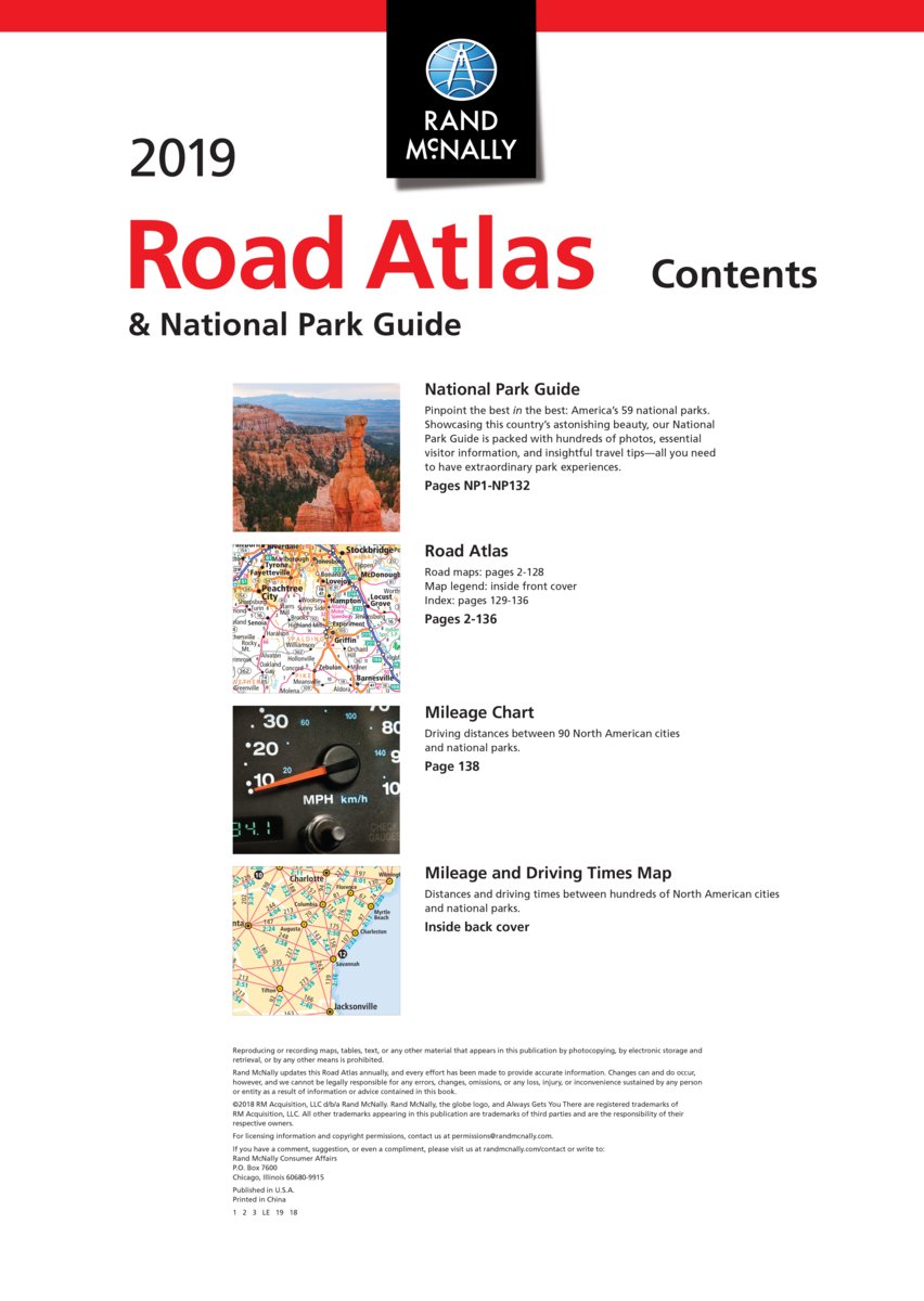 Rand McNally 2019 National Park Atlas & Guide (Rand McNally Road Atlas)