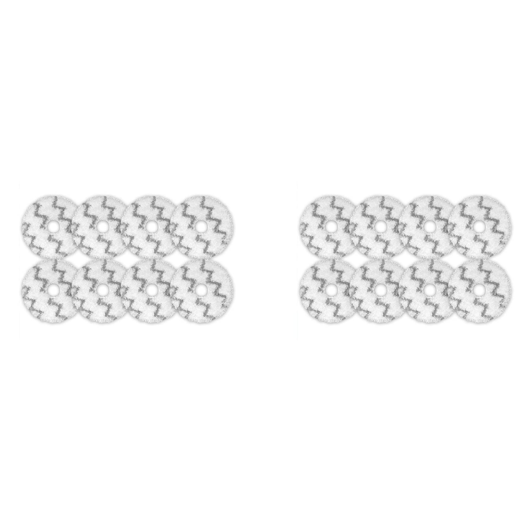 Hndhbfgrt 16X Mop Cloths Rag for EVA Self-Cleaning Emptying Robot Vacuum SDJ06RM Replacement Spare Parts