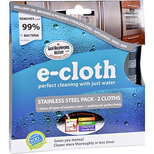 E-cloth Microfibre Cleaning Cloth - Stainless Steel Multi-Pack