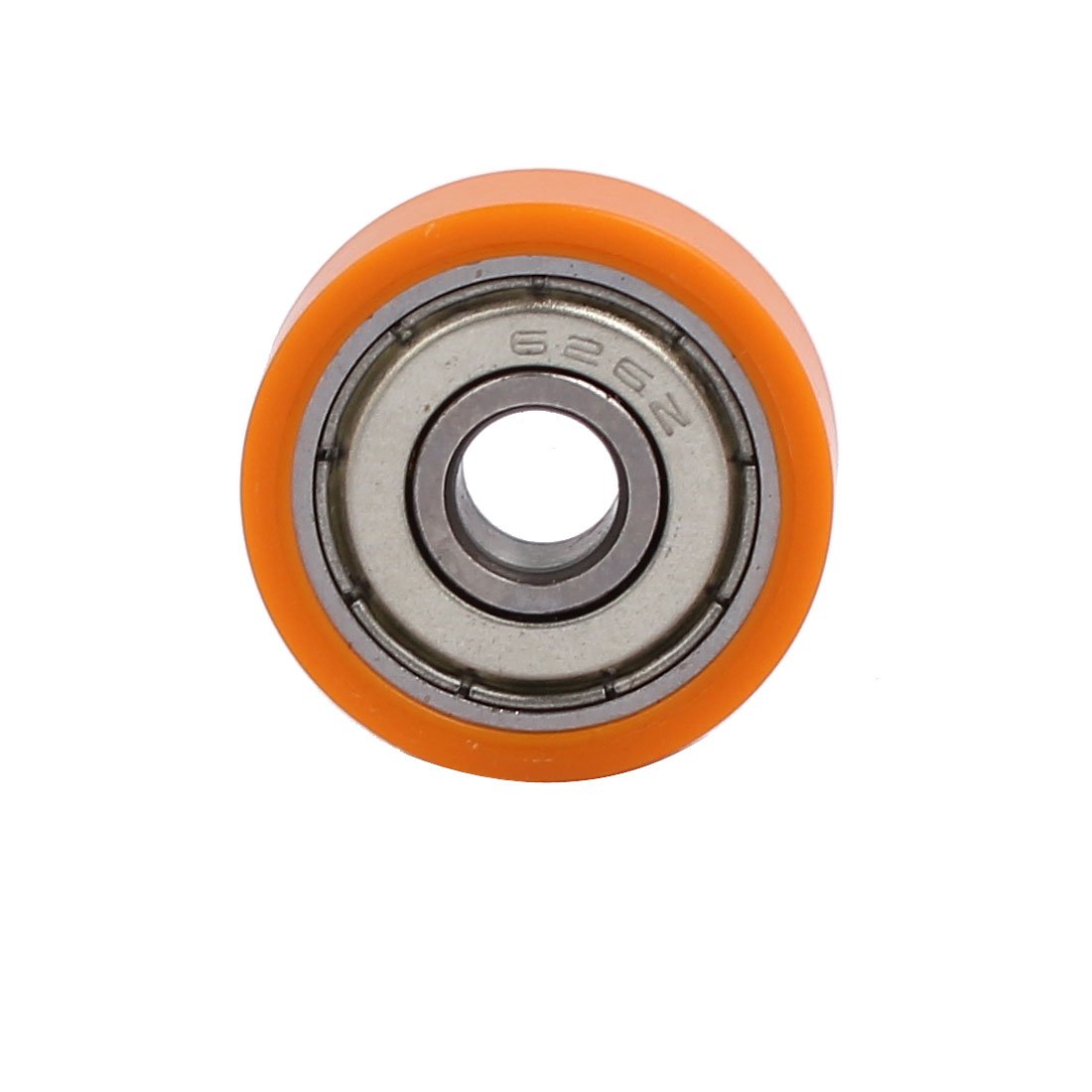 Aexit 6mmx22mmx7mm POM Material handling Roller Ball Bearing Pulley Sliding Converyor Wheel Orange Model:17as467qo428