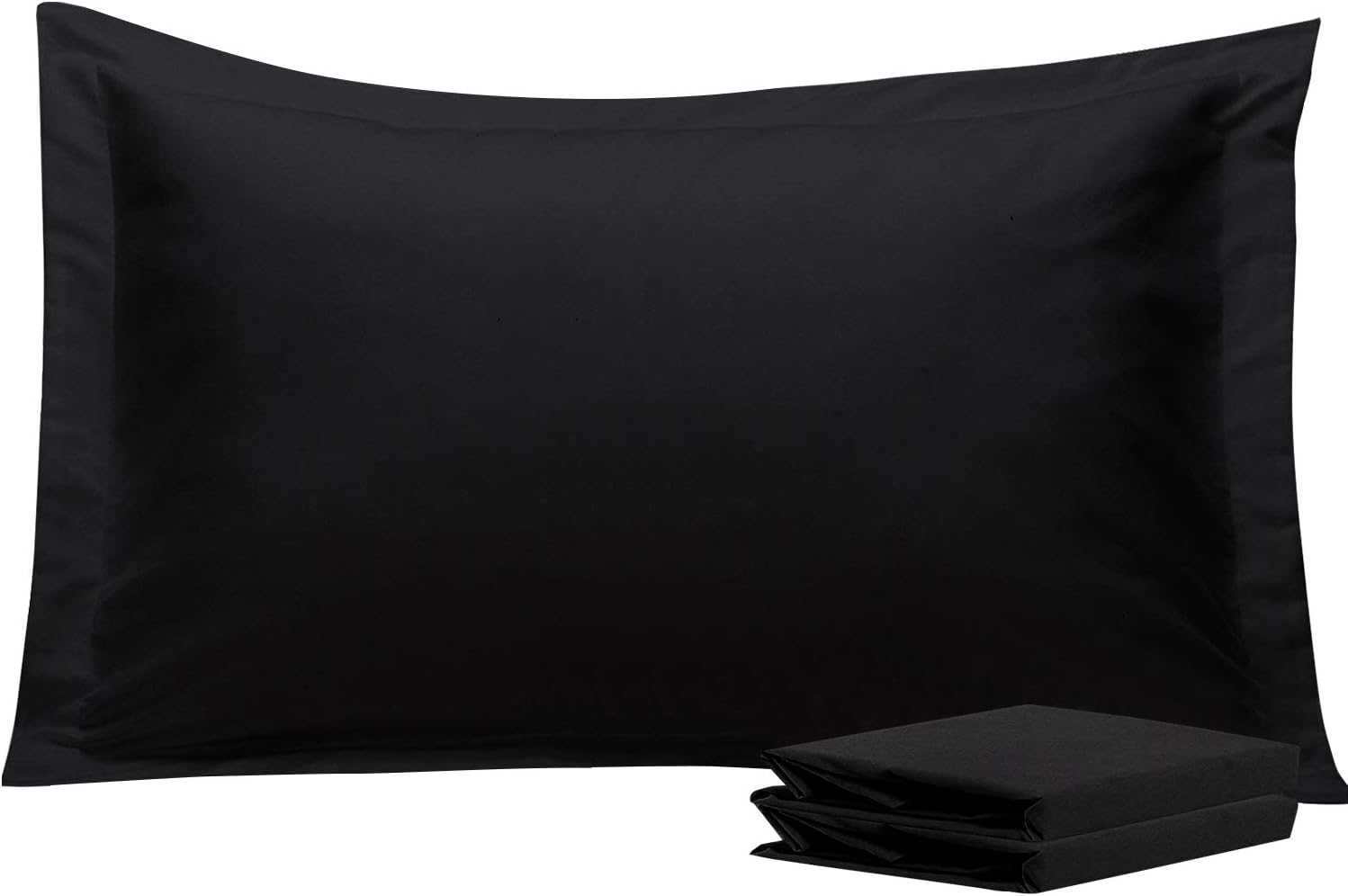 NTBAY 2 Pack 100% Brushed Microfiber Oxford Pillowcases, 1800 Super Soft and Cozy, Wrinkle, Fade