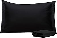 Vista 90 de NTBAY Fundas de almohada estándar, paquete de 2 fundas de almohada de microfibra cepillada de 20 x 26 pulgadas, súper suaves y acogedoras