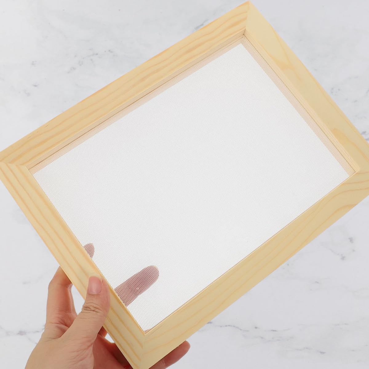 Anneome Cornice in Legno per Carta Fatta Mano DIY Stampo per Lavori Artigianali Telaio per Arti e Mestieri Semplice da Usare e Pulire Materiale Naturale