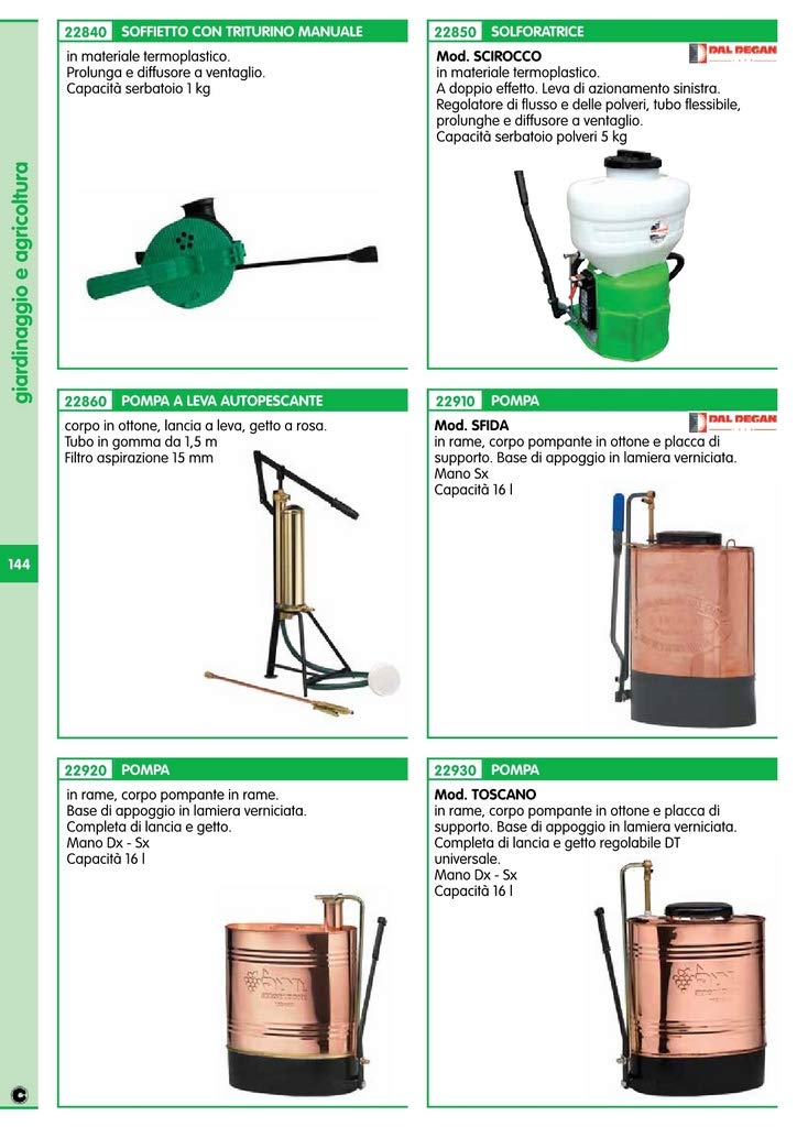 Soffiatore Per Zolfo In Polvere ABREK Soffietto POLVERI Con TRITURINO Popa SOLFORATRICE Anuale Per Zolfo Volpi - 7