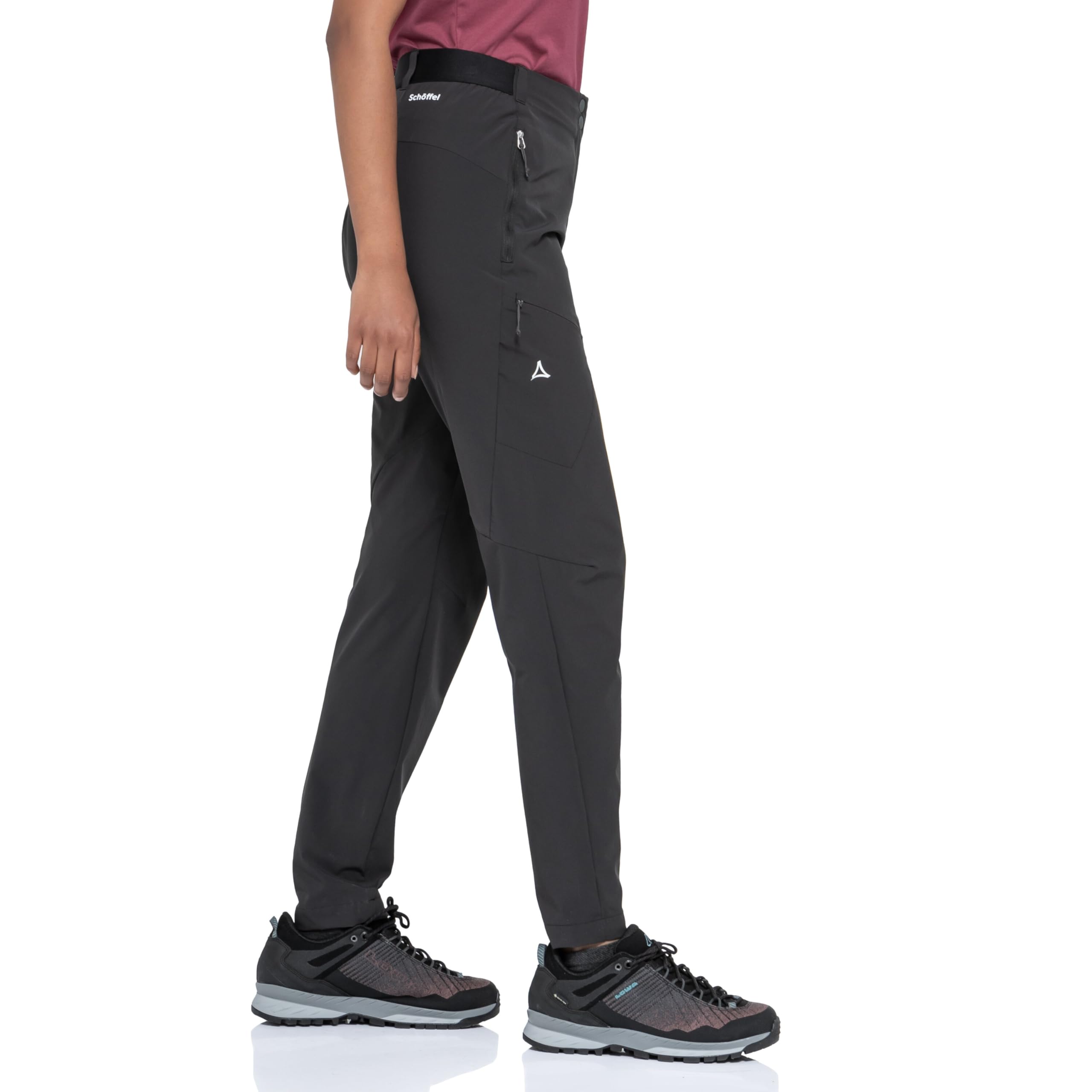 Schöffel Damen Pants Style Blaustein WMS, robuste und leichte Wanderhose aus recyceltem Material, leichte Hose mit 4-Wege-Stretch für maximale Bewegungsfreiheit, schnell trocknend
