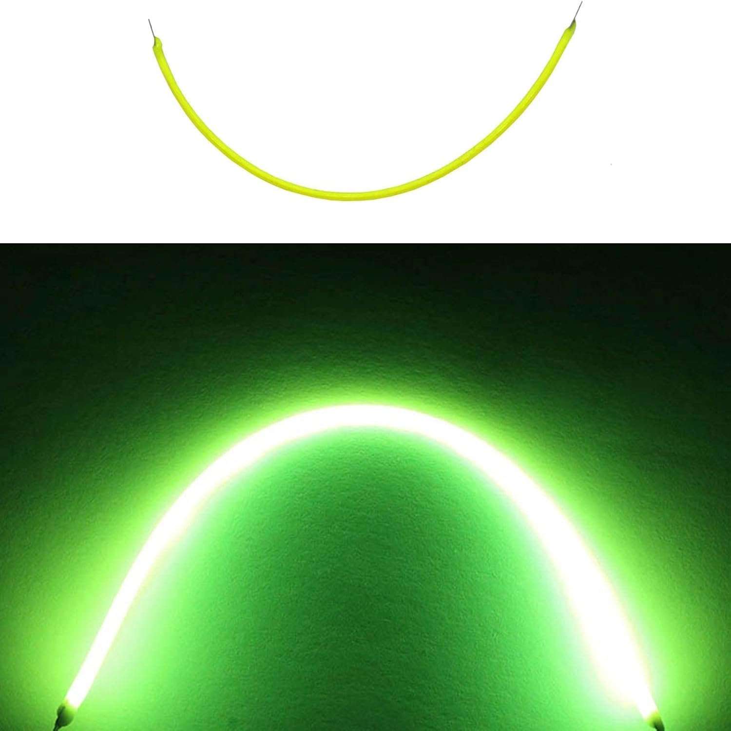 PurYupearl DC3V 2200K 300mm Flexible Filament LEDs Filament Edison Bulb LED Bead Diodes Light Accessories,Warm Light,Light Bulbs，LED Bulb (Green)