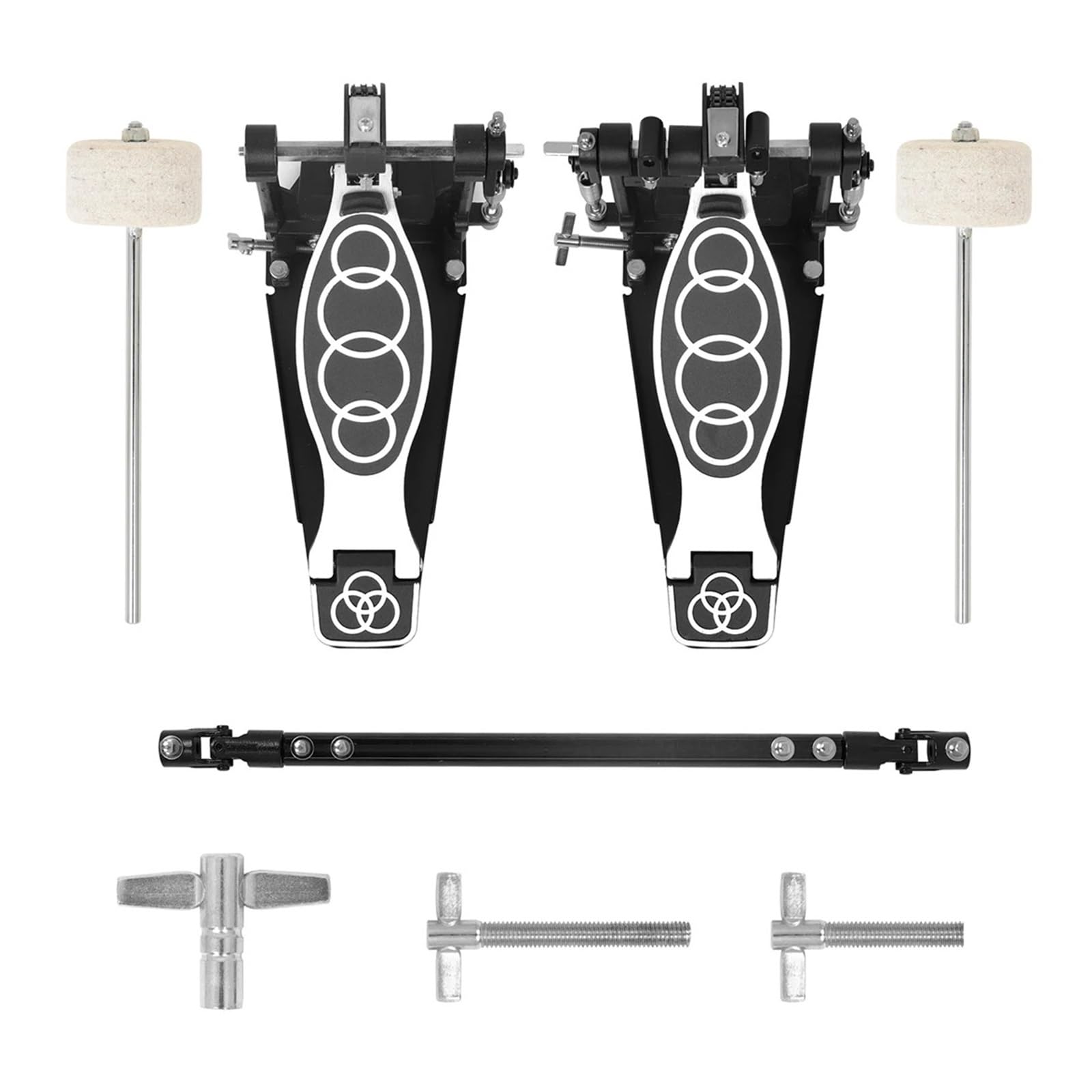 Doppio pedale del tamburo Doppio pedale del tamburo Doppio pedale della catena Pedale in metallo Accessori for strumenti a percussione